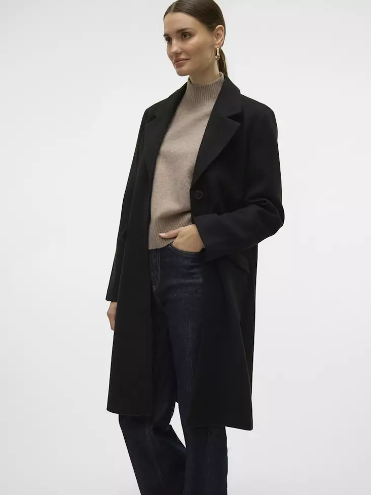 Vero Moda Kappa Fortunesara Lång svart - Lätta jackor för damer - 137666 - 1