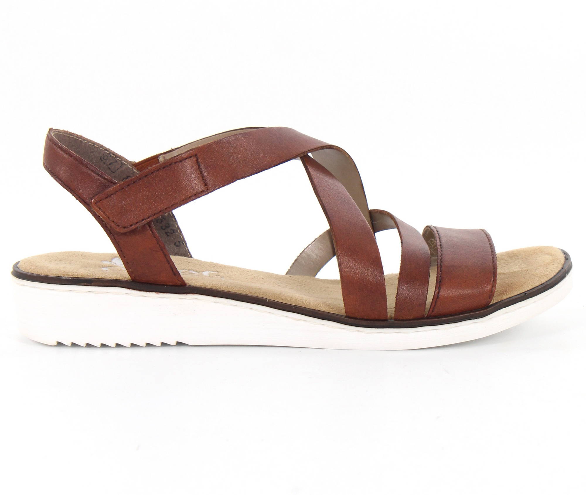 Rieker dam Sandaler i läder 6366324 brun webbutik