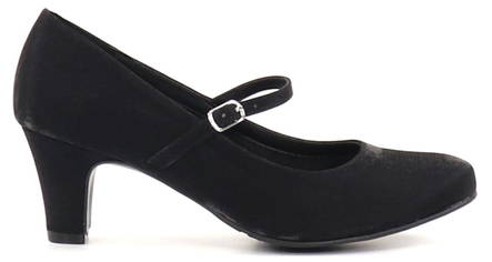 Chantana satin pumps med justerbart rem 483-72 svart - Klackskor och pumps - 132387 - 1