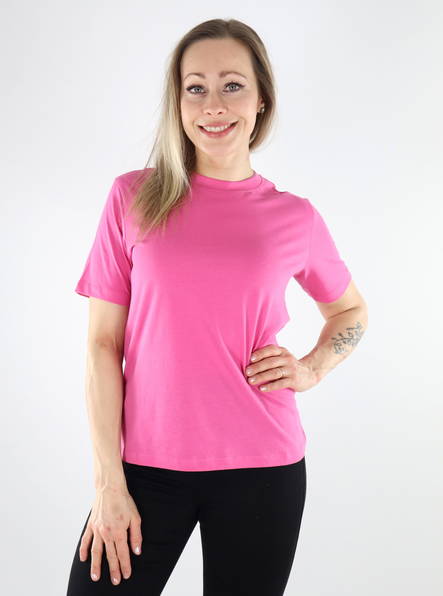 T-shirt JJXXAnna vanlig Carmine rose - T-shirts för damer - 135457 - 1