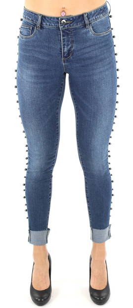 Only Jeans Carmen Reg Studank blå - Jeans för damer - 121697 - 1