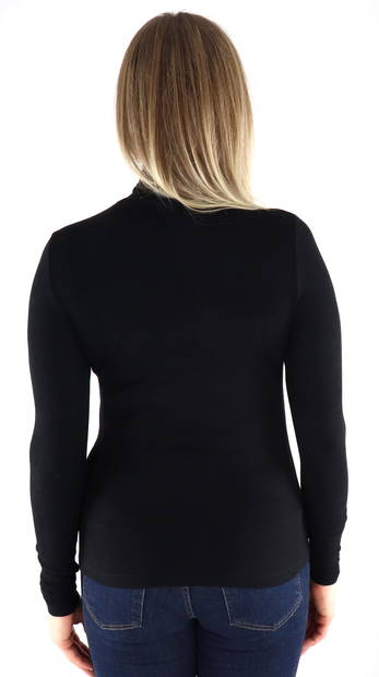 Only Tröja Sille roll neck, svart - Långärmade tröjor för  damer - 132657 - 2