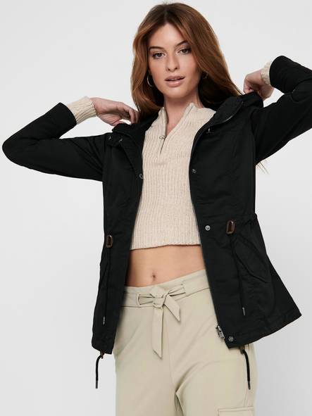 Only Jacka Lorca canvas parka, svart - Jackor för damer - 132727 - 1