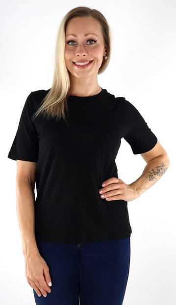 Only T-shirt s/s t-shirt jrs svart - T-shirts för damer - 133917 - 1