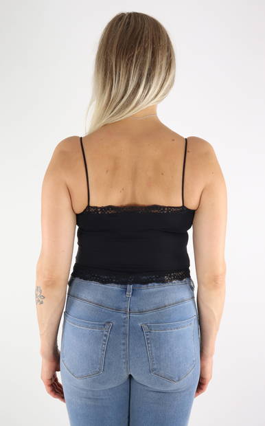 Only Topp Vicky spets cropped, svart - Toppar för damer - 131427 - 2