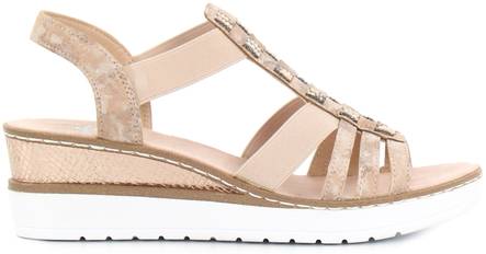 Rieker Sandaler med kilklack V3822-31 rosa - Rieker sandals - 125977 - 1