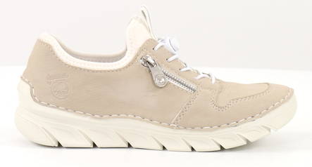Rieker dam Promenadskor 55065-60 beige - Rieker sneakers - 133077 - 1
