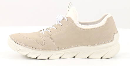 Rieker dam Promenadskor 55065-60 beige - Rieker sneakers - 133077 - 2