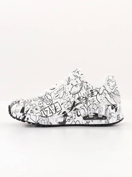 Skechers dam sneakers 177972/WBK UNO - PROCESSSKETCH - Skechers sneakers - 135737 - 2