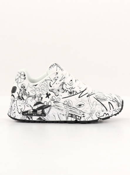 Skechers dam sneakers 177972/WBK UNO - PROCESSSKETCH - Skechers sneakers - 135737 - 1