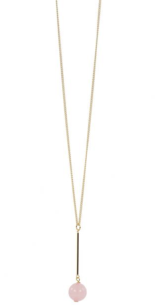 Snö of Sweden Halsband Rimii big pendant 42 gold - Halsband - 123817 - 1