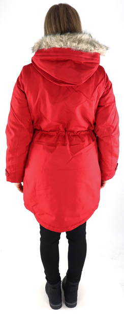 Vero Moda Warm Parkajacka för kvinnor, Track Chili Pepper - Parkas för damer - 132527 - 2