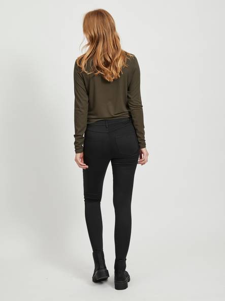 Vila dam jeans normal midja Stay svart - Jeans för damer - 126847 - 2