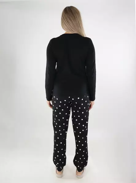 Only dampyjamasset svart/stor preppy - Nattkläder för damer - 137377 - 2