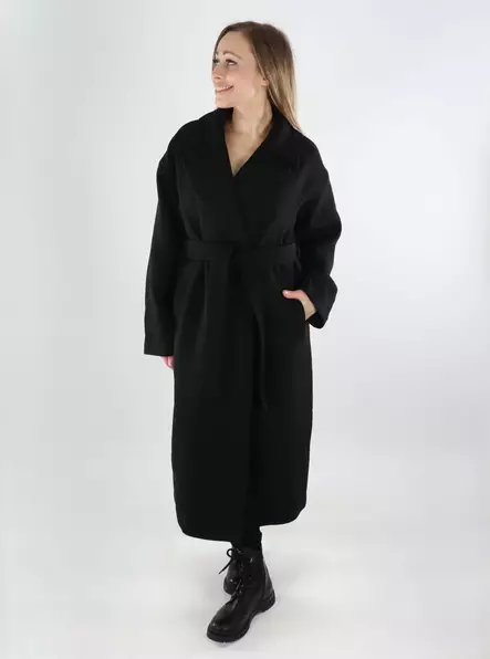 Vila damulljacka Lång svart - Ullkappor för damer - 140087 - 1