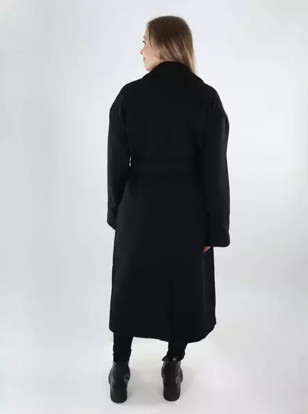 Vila damulljacka Lång svart - Ullkappor för damer - 140087 - 2