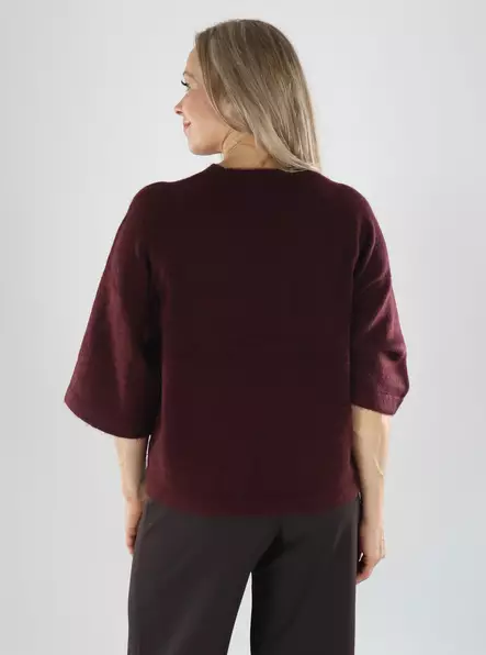 Only damtröja Pullover 3/4 port royale - Stickat för damer - 141487 - 2