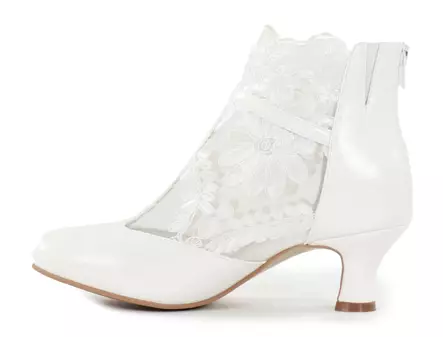 Chantana damstövletter i spets 641-01 vit - Stövletter och kängor för damer - 140707 - 2
