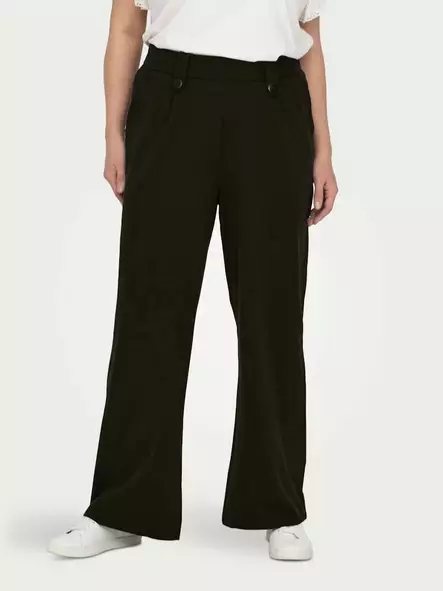 Only Carmakoma plus size byxor Button Pant svart - Byxor för damer - 140117 - 2