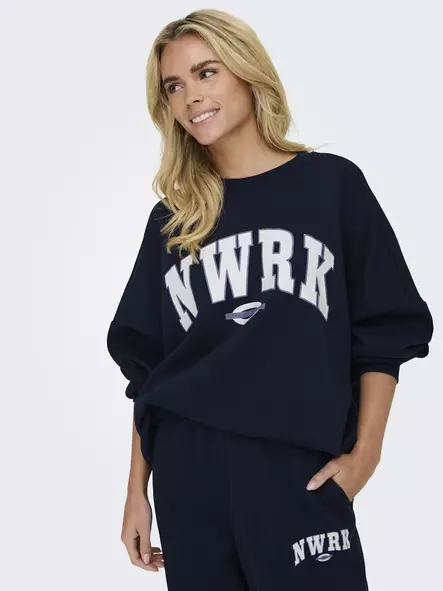 Only dam Sweatshirt Club marinblå blazer - Huvtröjor och sweatshirts - 137667 - 1