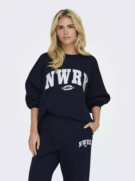 Only dam Sweatshirt Club marinblå blazer - Huvtröjor och sweatshirts - 137667 - 2