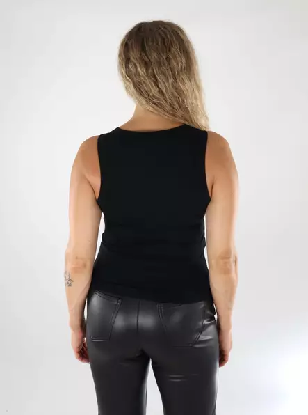 Only damtopp ONLARNHEM Strass svart - Toppar för damer - 138947 - 2