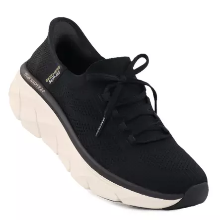 Skechers sneakers med bred sula för kvinnor 150105/BKTN D'LUX WALKER 2.0 - THRILL MOVEMENT svart/tan - Skechers sneakers - 138067 - 1