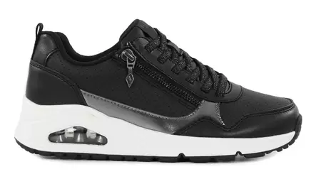 Skechers damsneakers 177873/BLK UNO - METALLIC SLIDERS svarta - Skechers sneakers - 140487 - 1