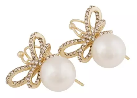 Snö of Sweden Örhängen Band guld/klar - Örhängen - 140027 - 2