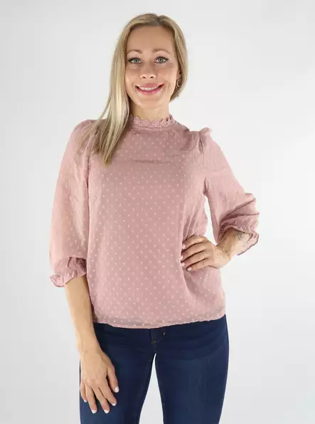 Vila Skjorta pale mauve - Långärmade tröjor för  damer - 136537 - 1