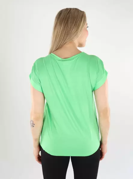 Vila dam t-shirt Satin summer green - T-shirts för damer - 138477 - 2