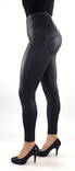 Freddy byxor Vegan Läder High Waist svart - Byxor för damer - 134127 - 3