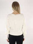 Only Sweater Ladaline kort snövit - Stickat för damer - 135057 - 2