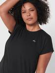 Only Play Curvy dam Plus size t-shirt Aubree loose svart - Sport T-shirts för damer - 129177 - 2