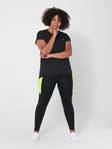 Only Play Curvy dam Plus size t-shirt Aubree loose svart - Sport T-shirts för damer - 129177 - 3