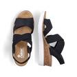 Rieker damsandaler V38G8-00 svart - Rieker sandals - 135767 - 4