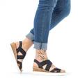 Rieker damsandaler V38G8-00 svart - Rieker sandals - 135767 - 5