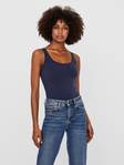 Vero Moda blå dam basic topp Maxi my long black iris - Toppar för damer - 129067 - 1