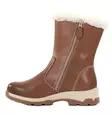Migant ankelboots i läder med greppsulor L920-58 tan - Stövletter och kängor för damer - 137387 - 2