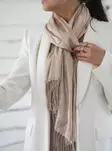 Veniz glittrande partyscarf 62722 champagne - Halsdukar för damer - 138317 - 1
