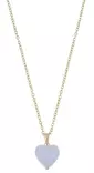 Snö of Sweden Halsband Sockerhjärtan guld/ljusblått - Halsband - 138767 - 1