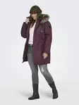 Only Carmakoma plus size jacka Parka Mauve wine - Vinterjackor för damer - 139607 - 2