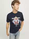 Jack&Jones herr t-shirt Xmas Christmas Skull mörkblå - T-shirts för herrar - 137417 - 1