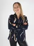 JDY damskjorta Pepper V-ringad mörk safir - Skjortor och blusar för damer - 139217 - 1