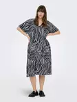 Only Carmakoma plus size stretchklänning legering/zebra - Klänningar och tunikor - 138347 - 3