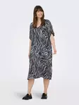 Only Carmakoma plus size stretchklänning legering/zebra - Klänningar och tunikor - 138347 - 2