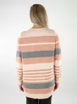 Only randig kofta för dam cloud pink/misty - Stickat för damer - 136847 - 2