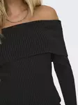 Only off shoulder tröja svart - Stickat för damer - 137647 - 4