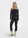 Only off shoulder tröja svart - Stickat för damer - 137647 - 3