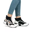 Rieker wedge sneakers/ankelboots för damer N6360-00 svart multi - Rieker ankelboots - 137967 - 6